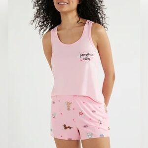 Joyspun Pink “Pawsitive Vibes” Sleepwear Set – Size M